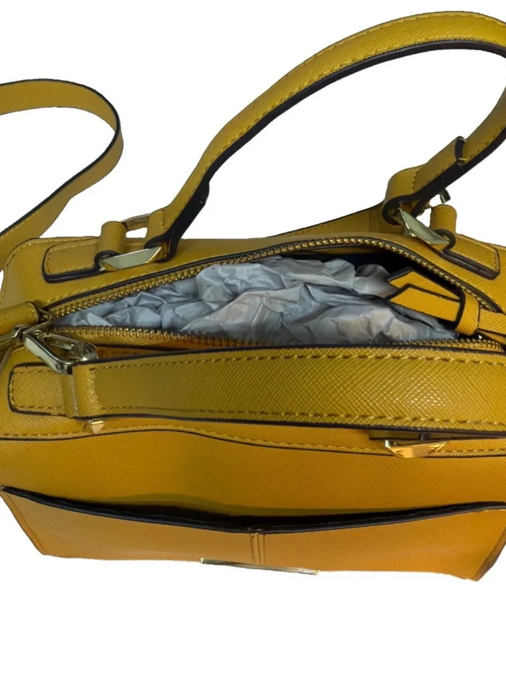 Steve Madden Yellow Structured Women’s Satchel Shoulder Bag